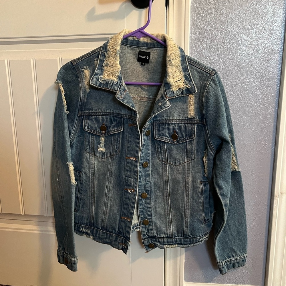 Distressed Jean Jacket